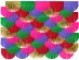 Bright party fringe backdrop 200cm x 200cm