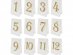 Celebrate table numbers 12pcs