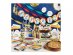 Small paper plates for a birthday party from the Birthday Stripes party collection