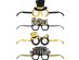 Countdown party glasses for the New Year's Eve 4pcs