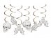 Creepy curiosities swirl decorations 6pcs