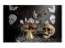 Let's have a killer time set of garlands with bats and skulls for a Halloween theme party