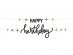 Creme Black Happy Birthday garland