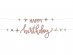 Creme rose Happy Birthday garland