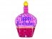 Cupcake Ροζ Και Φούξια Μπαλόνι Supershape Για Γενέθλια