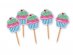 Cupcakes decorative picks 25pcs