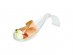 Curved διάφανα κουτάλια για finger food 12τμχ