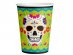 Day of the dead paper cups of 250ml 8pcs