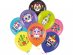 Day of the Dead latex balloons with colorful print 8pcs