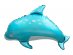 Dolphin super shape foil balloon 78cm