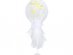 Centerpiece table decoration with clear latex balloon and white tulle 65cm