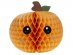 Decorative honeycomb ball in the shape of a pumpkin