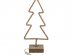 Ξύλινο έλατο με λινάτσα, φωτάκια και USB καλώδιο για τα Χριστούγεννα