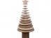 Decorative wooden tree with a star on the top for Christmas