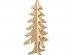 Decorative wooden Christmas tree with gold glitter details 40,5cm