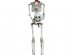 Decorative hanging skeleton with his head in his hands for a Halloween theme party