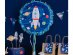 Στρογγυλή πινιάτα με θέμα το Διάστημα, παιχνίδι για παιδικό πάρτυ