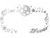 Silver color face jewel stickers for a Disco theme party