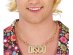 Disco gold necklace