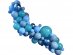DIY balloon garland in various shades of blue color