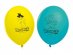 Κίτρινα και Γαλάζια Μπαλόνια με τον Dragon Ball Z 6τμχ