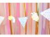 Paper flag bunting with Unicorn, Falling star and Rainbow design