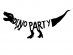 Dino Party Black Garland