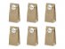 Kraft Paper Bags with Thank You Stickers 6/pcs