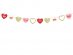 Sweet Love Garland with Hearts Glitter and Messages