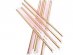 Gold & Pink Extra Tall Cake Candles 16/pcs