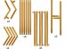 Hexagonal gold metallic frame that needs to be assembled