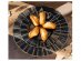 Small reusable plates in blue color from the Elegance party collection