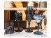 Plastic reusable glass in blue color from the Elegance party collection