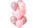 Elegant blush Happy Birthday latex balloons 12pcs