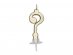 Gold question mark birthday cake candle