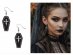 Coffin earrings for Halloween and Carnival