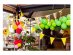 Decorative garland with plastic flags from the Fiesta Safari party collection