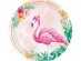Flamingo floral small paper plates 8pcs