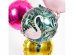 Pink flamingo with tropical leaves foil balloon for a birthday party decoration