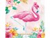 Floral Flamingo luncheon napkins 16pcs