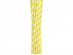 Flexible yellow with stripes paper straws 12pcs