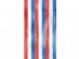 Decorative foil curtain in white, blue and red color 100cm x 200cm