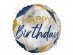 Μπαλόνι Foil για Γενέθλια Μαρμάρινο Σχέδιο Μπλε 46εκ