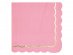 Luncheon napkins in hot pink color with gold foiled bordure 16pcs