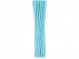 Light blue paper straws with chevron design 12pcs