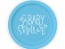 Baby Shower blue small paper plates 8pcs