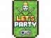 Game on party invitations 6pcs