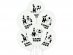Game over white latex balloons with black print 6pcs