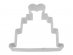 Wedding cake cookie cutter 10cm