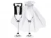 Groom and Bride drinking glasses clothing